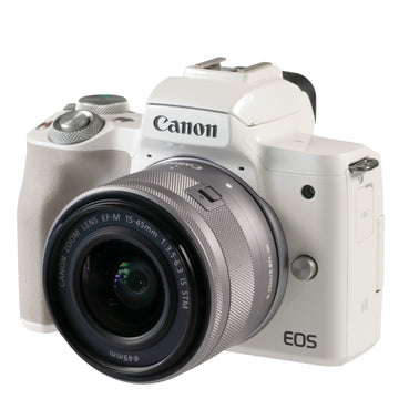 Canon EOS M50 + 15-45 weiss EF-M Kamera (T0205)